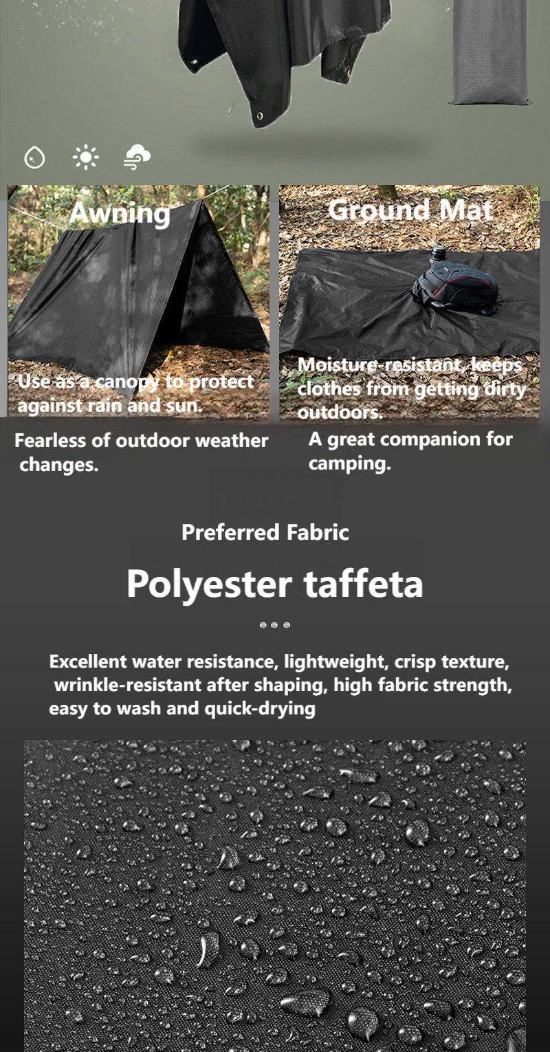 3-in-1 Multifunctional Tactical Rain Poncho for Adults | Waterproof & Breathable | Cycling, Hiking, Camping, and Outdoor Use