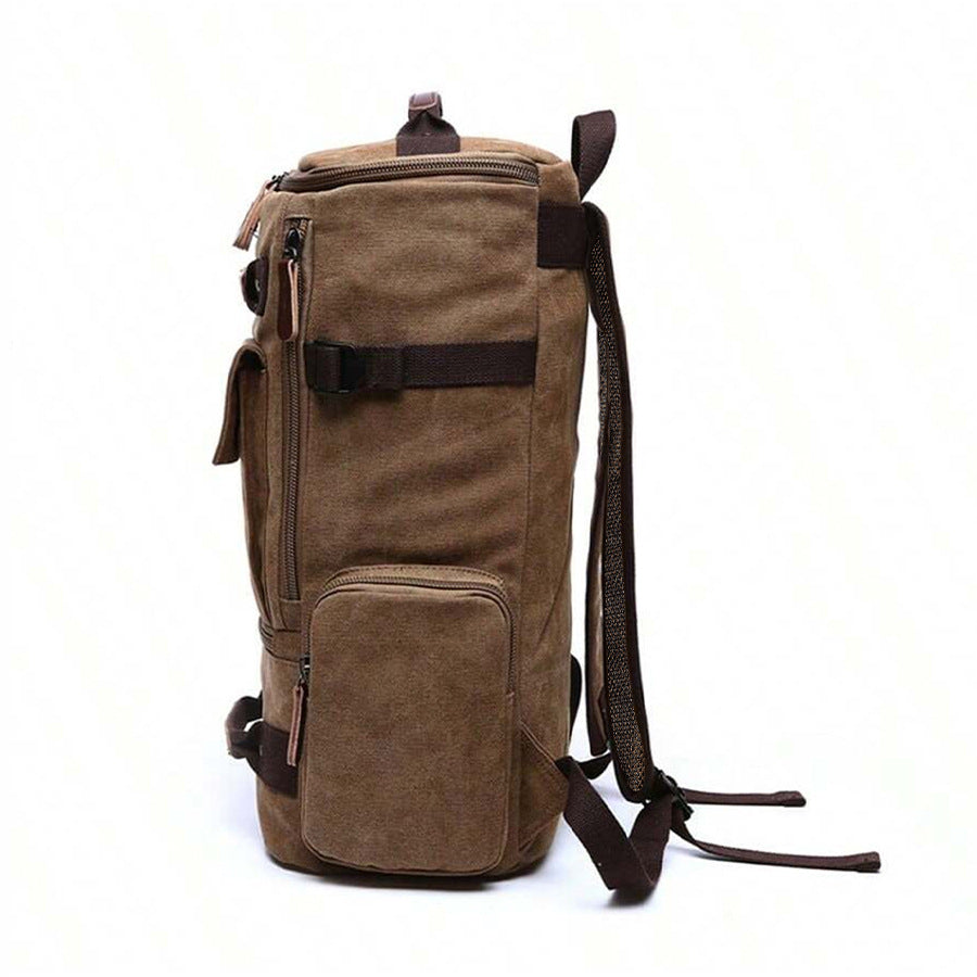 Men’s Canvas Backpack – Large Capacity Laptop Bag for Travel, Work & Casual Use