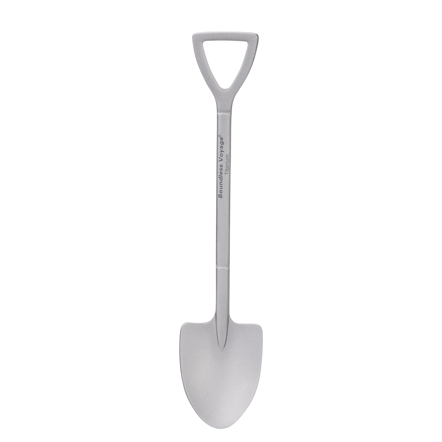 Boundless Voyage Mini Shovel-Shaped Titanium Spoon Creative Cute Dessert, Ice Cream, Fruit, Spoon Lightweight and Durable Tableware Outdoor Camping Home Used