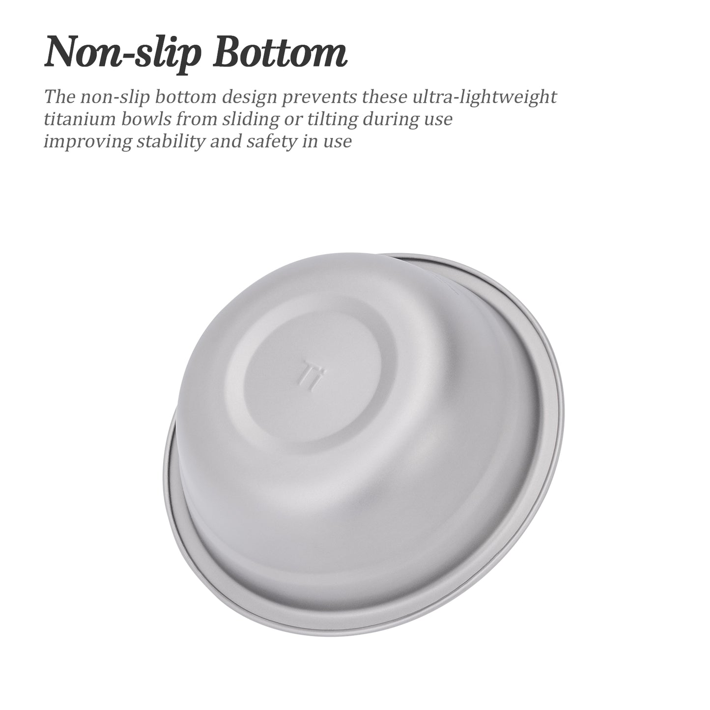 Boundless Voyage 500ml Titanium Bowl Rice Soup Salad Serving Bowl Ultralight Outdoor Camping Travel Durable Portable Tableware