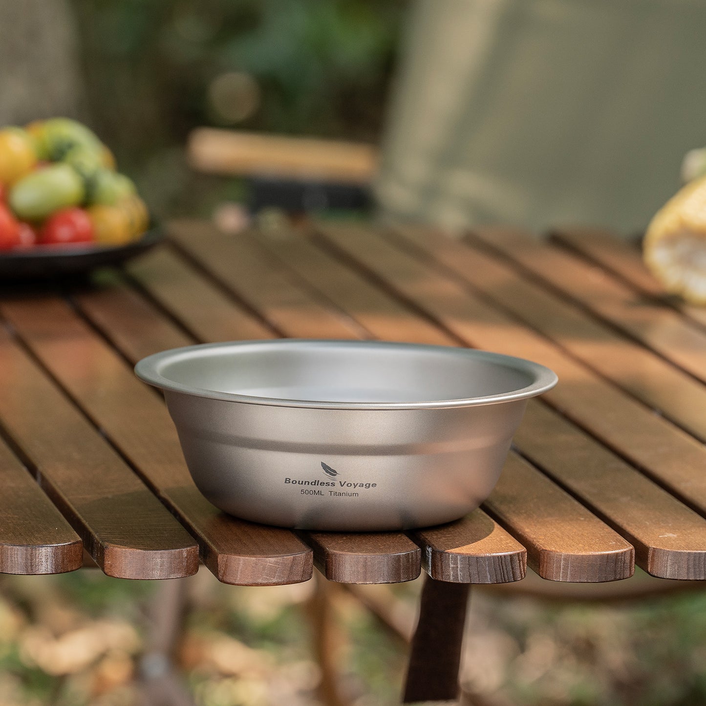 Boundless Voyage 500ml Titanium Bowl Rice Soup Salad Serving Bowl Ultralight Outdoor Camping Travel Durable Portable Tableware