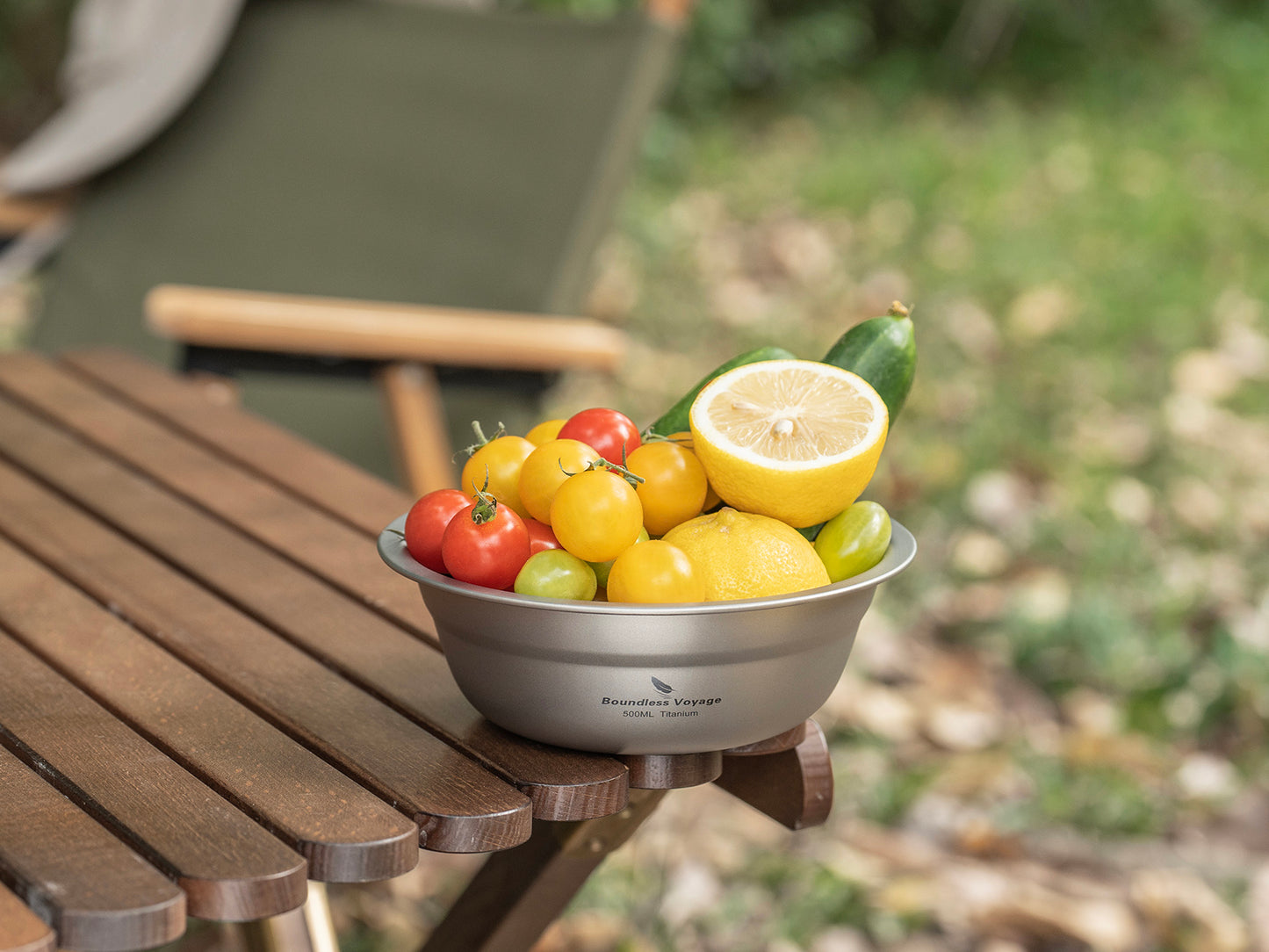Boundless Voyage 500ml Titanium Bowl Rice Soup Salad Serving Bowl Ultralight Outdoor Camping Travel Durable Portable Tableware