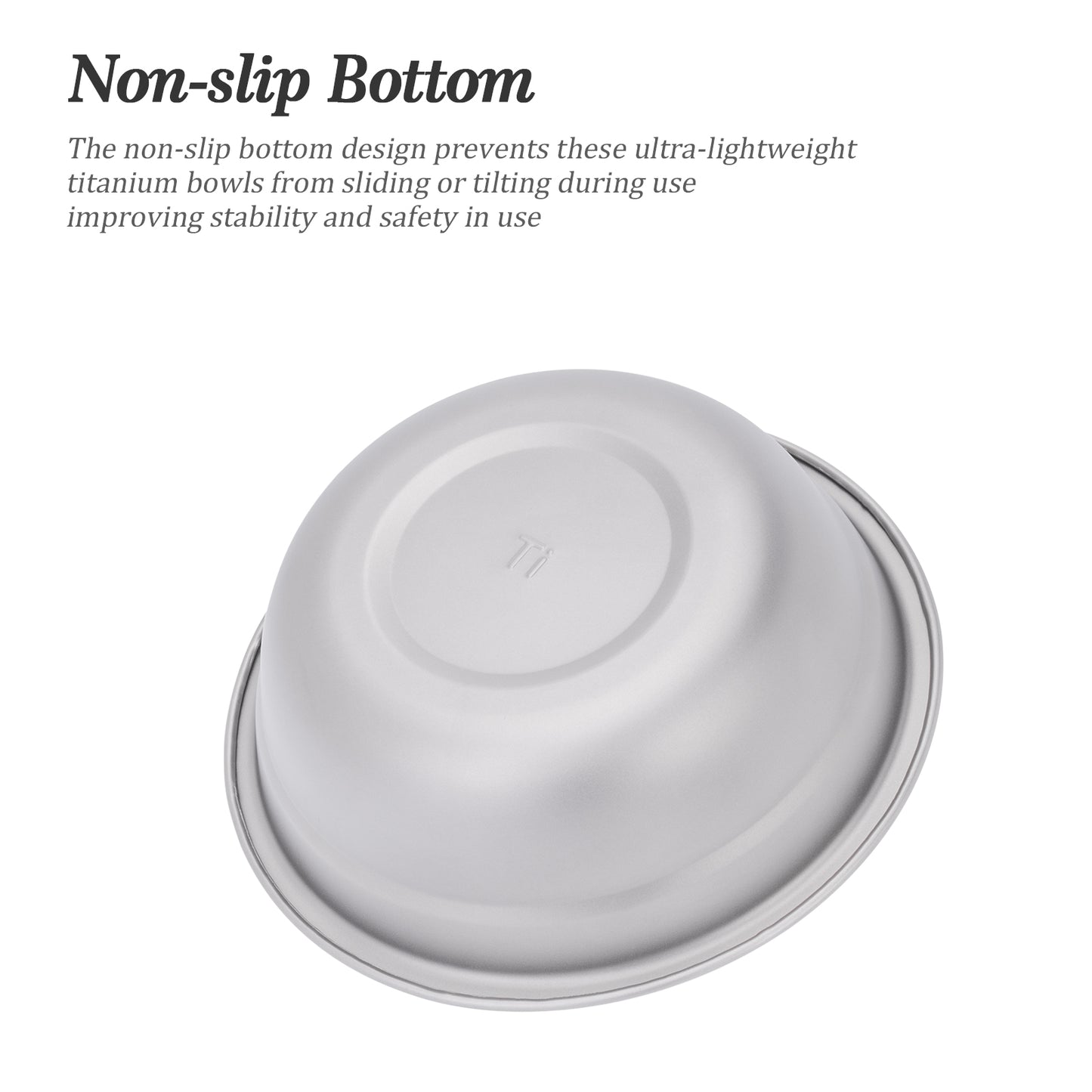 Boundless Voyage 750ml Titanium Bowl Rice Soup Salad Serving Bowl Ultralight Outdoor Camping Travel Durable Portable Tableware