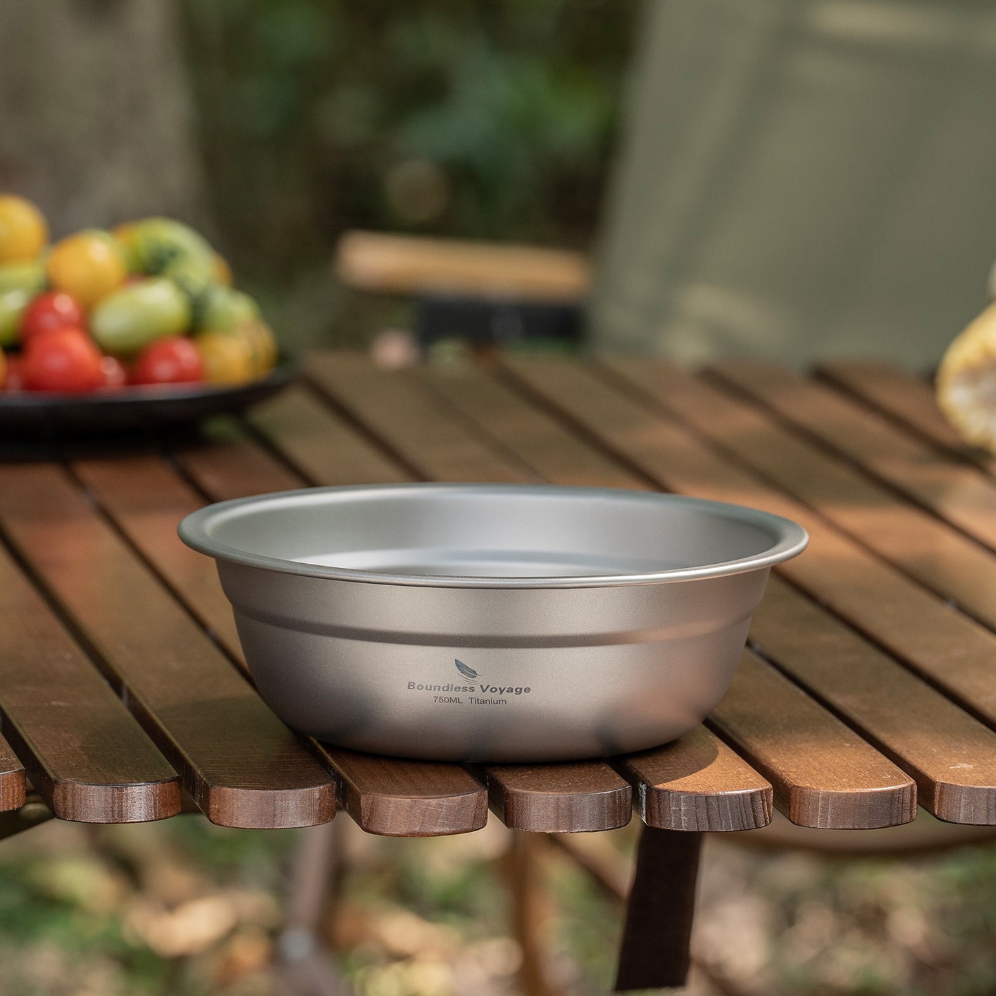 Boundless Voyage 750ml Titanium Bowl Rice Soup Salad Serving Bowl Ultralight Outdoor Camping Travel Durable Portable Tableware