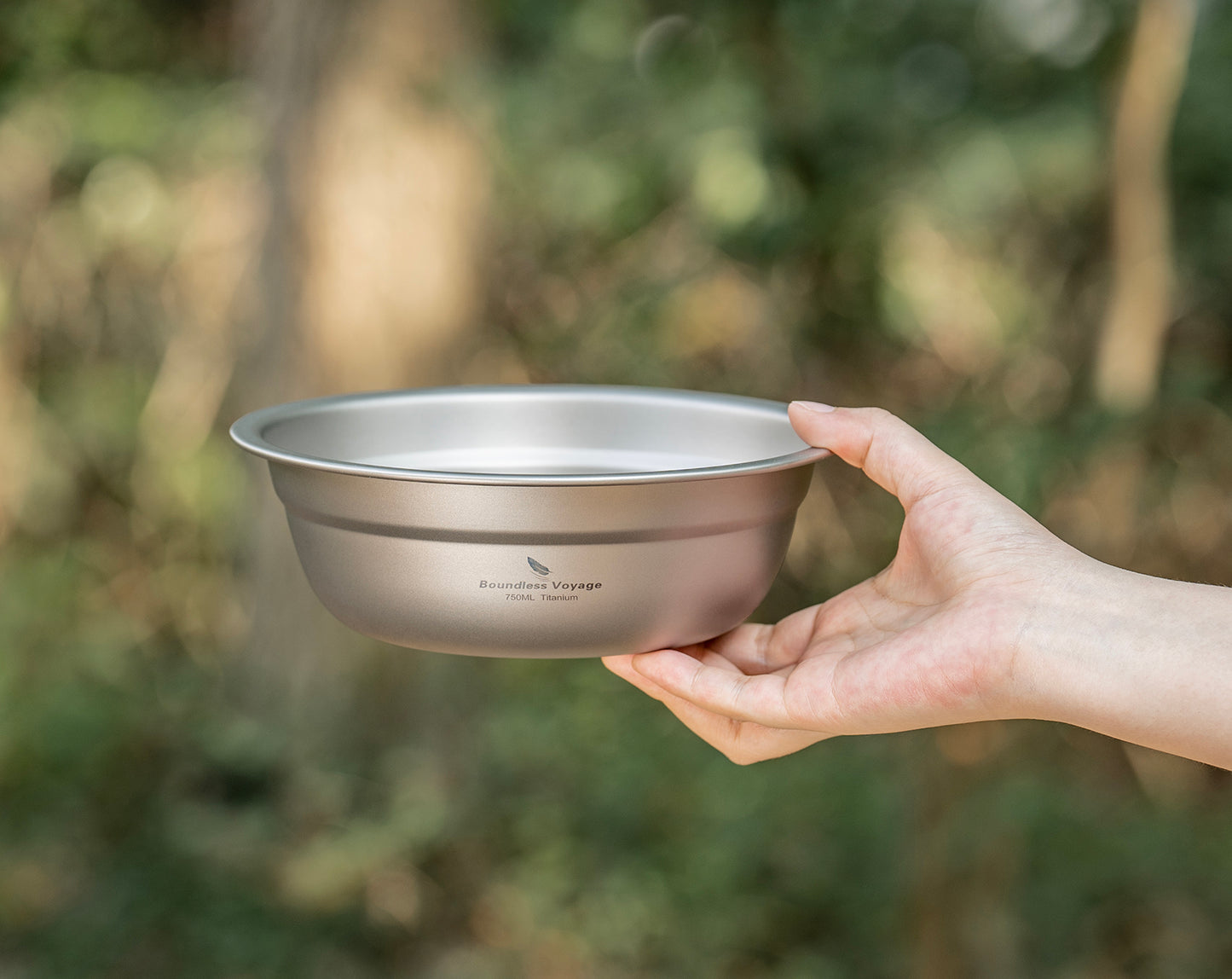 Boundless Voyage 750ml Titanium Bowl Rice Soup Salad Serving Bowl Ultralight Outdoor Camping Travel Durable Portable Tableware