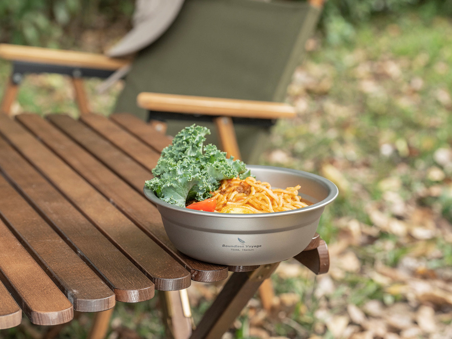 Boundless Voyage 750ml Titanium Bowl Rice Soup Salad Serving Bowl Ultralight Outdoor Camping Travel Durable Portable Tableware