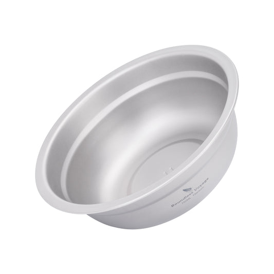 Boundless Voyage 750ml Titanium Bowl Rice Soup Salad Serving Bowl Ultralight Outdoor Camping Travel Durable Portable Tableware