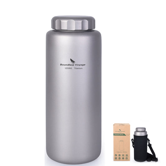 Boundless Voyage Titanium Water Bottle  1050ml For Outdoor Camping  Hiking Lightweight Sport Bottle