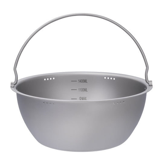 Boundless Voyage Titanium Camping Pot – Ultralight Multifunctional Outdoor Cooking Pot for Hiking & Travel