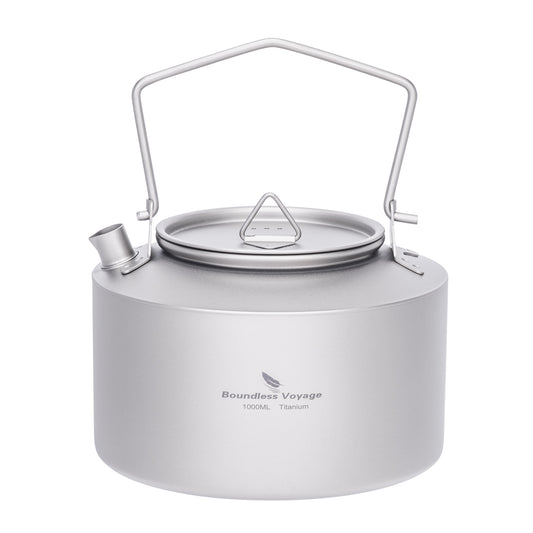 Boundless Voyage Titanium Kettle With Folding Handle 1000ml