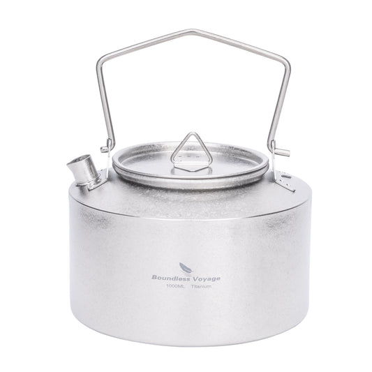 Boundless Voyage Titanium Kettle With Folding Handle 1000ml