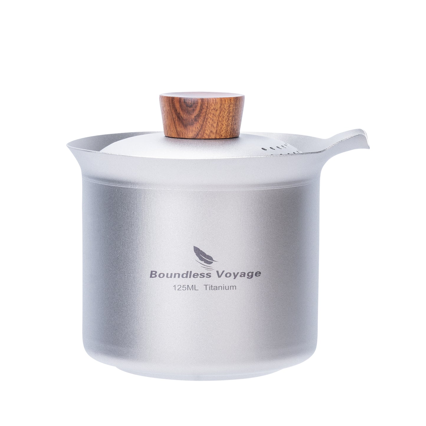 Boundless Voyage Titanium Titanium Double-Layer Tea Maker Lightweight Outdoor Camping Portable Tea tea pot