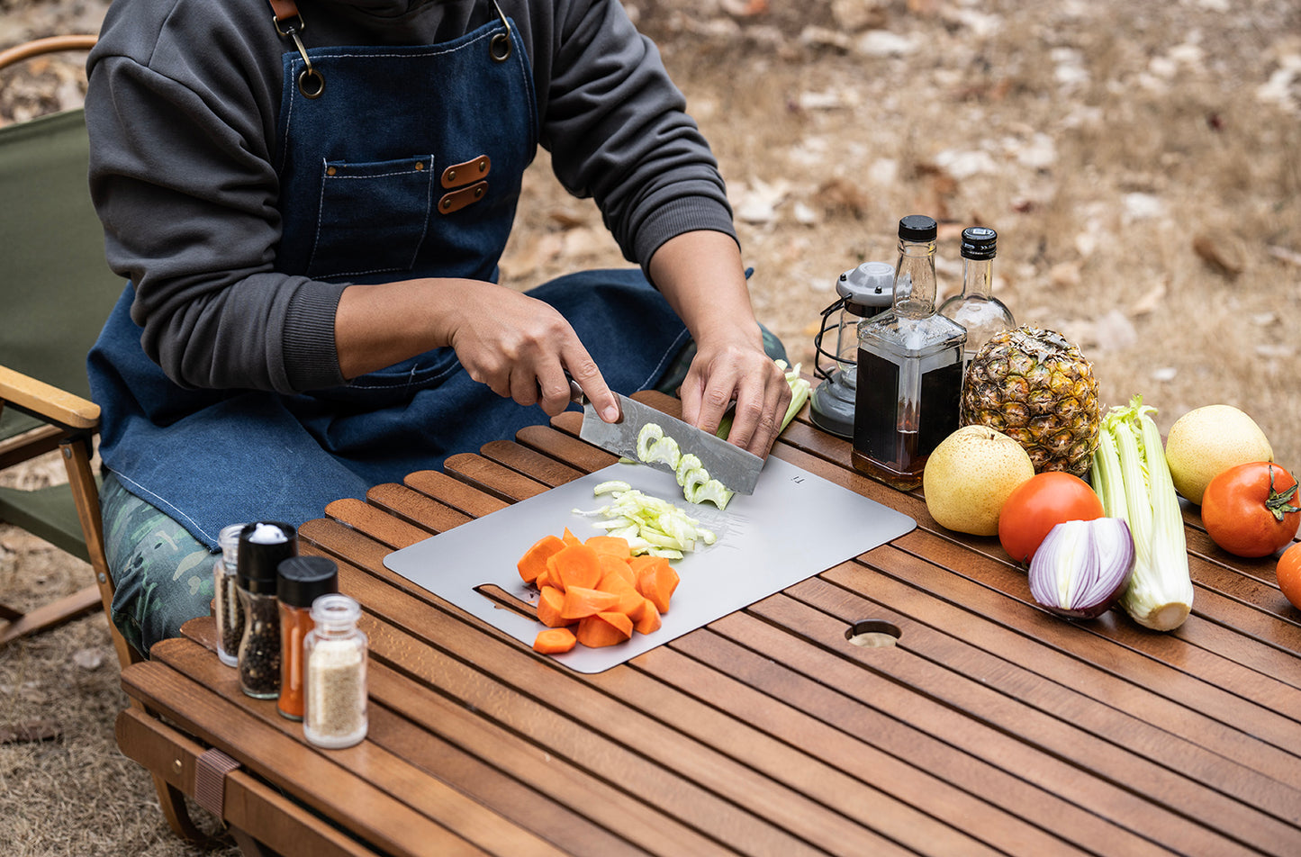 Boundless Voyage Titanium Cutting Board Home Outdoor Camping Fruits Vegetable Meat Chopping Block Cutting Board