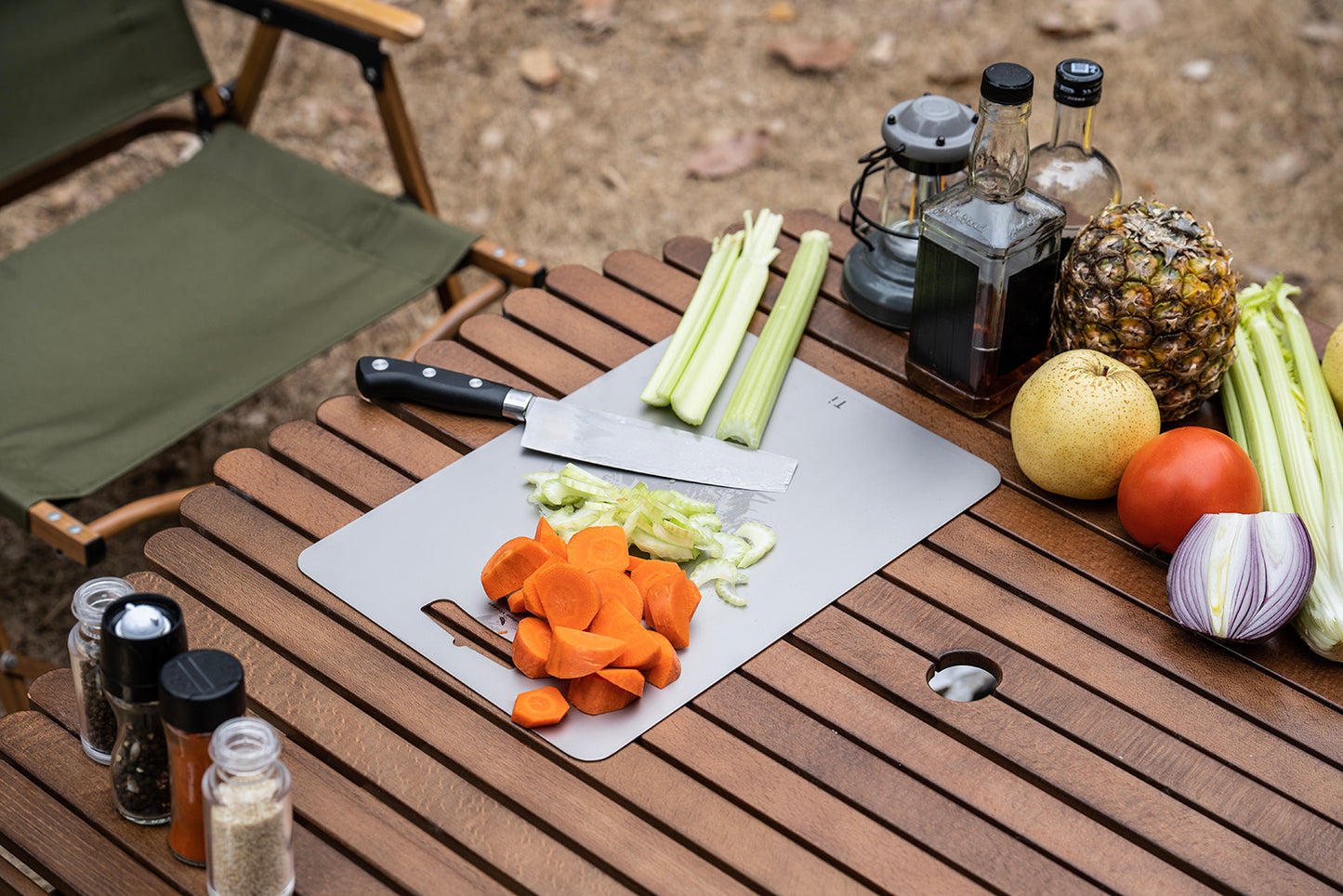 Boundless Voyage Titanium Cutting Board Home Outdoor Camping Fruits Vegetable Meat Chopping Block Cutting Board