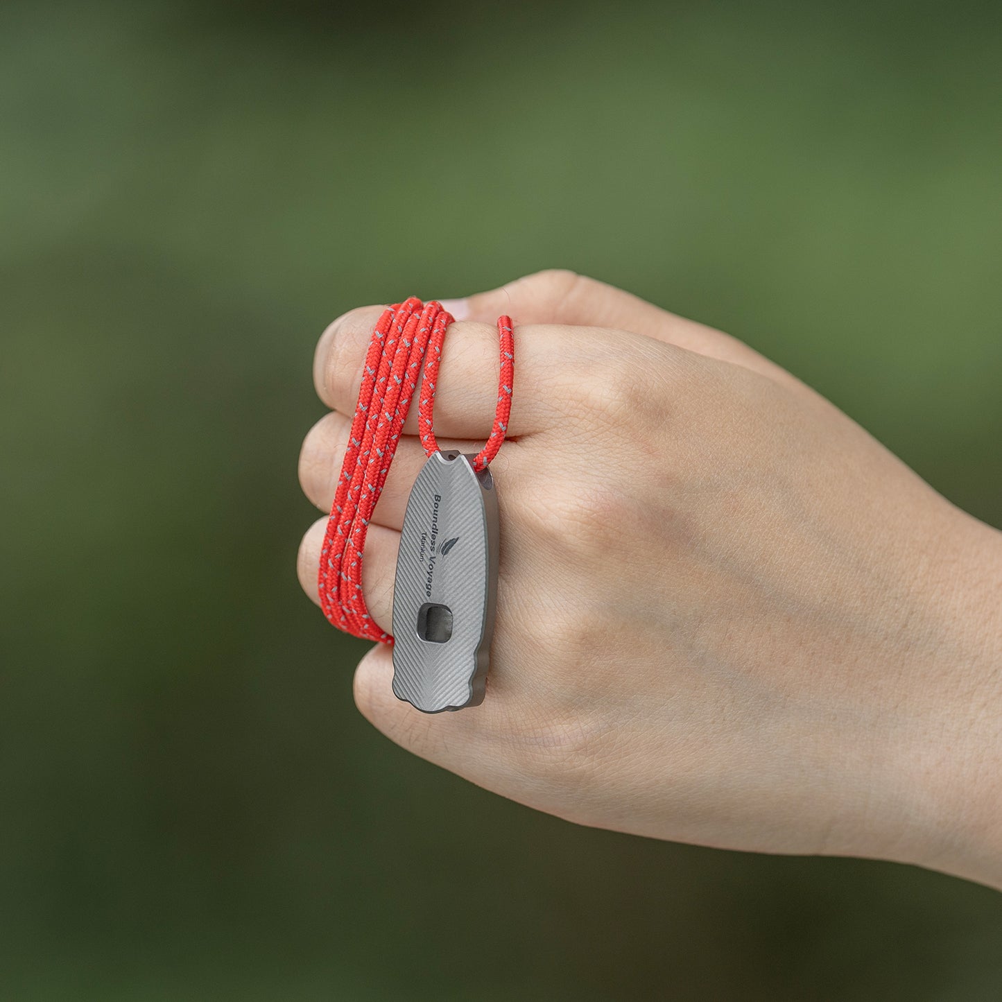 Boundless Voyage 120dB Titanium Survival Whistle Compact Emergency Safety Whistle Ultra-Light & Anti-Corrosion Rust-Proof Whistles for Outdoor, Hiking, Camping & Rescue