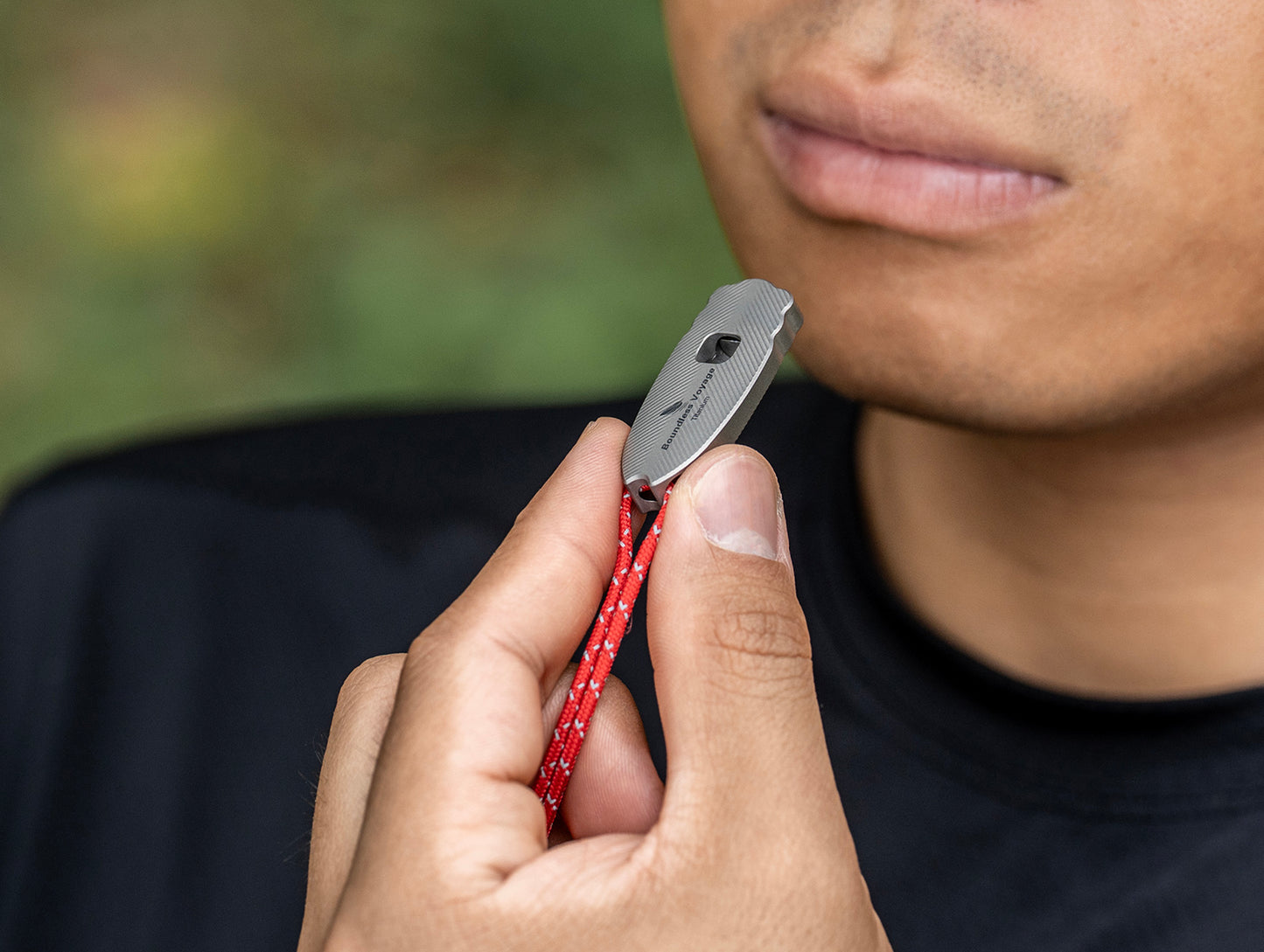 Boundless Voyage 120dB Titanium Survival Whistle Compact Emergency Safety Whistle Ultra-Light & Anti-Corrosion Rust-Proof Whistles for Outdoor, Hiking, Camping & Rescue