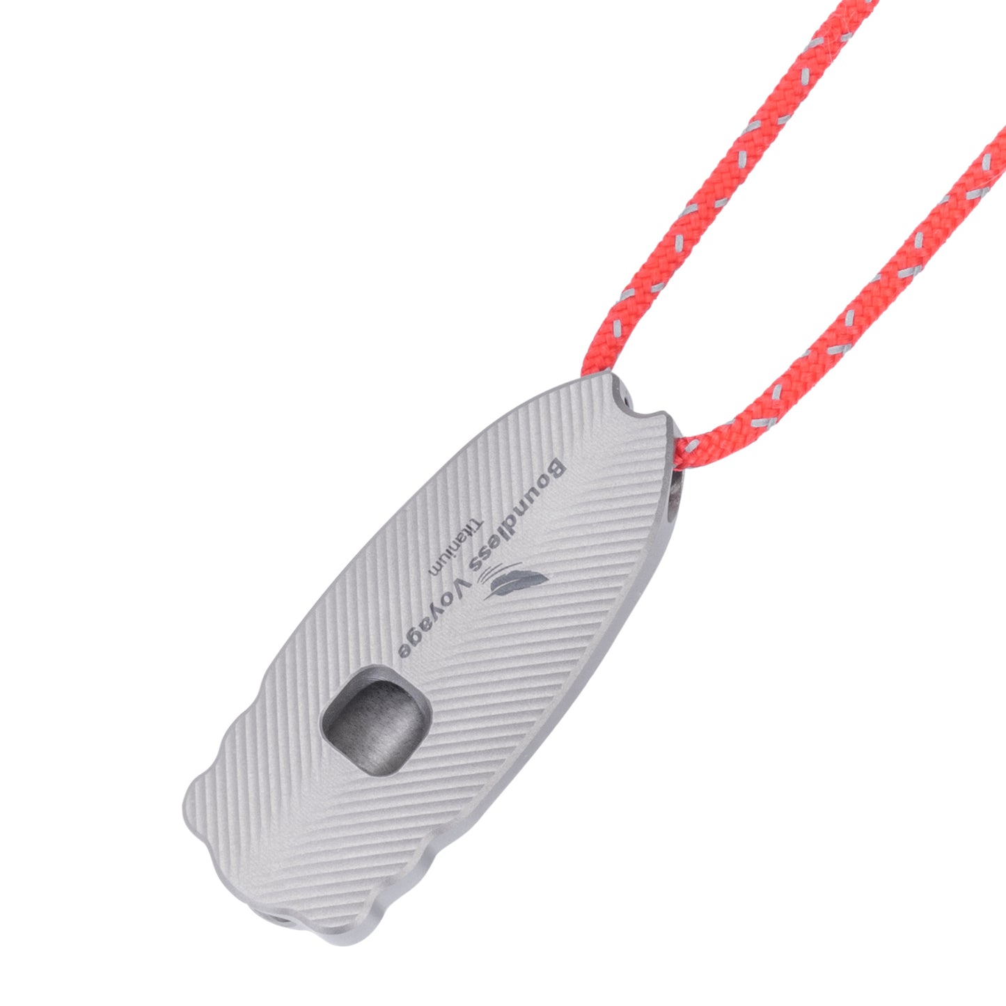 Boundless Voyage 120dB Titanium Survival Whistle Compact Emergency Safety Whistle Ultra-Light & Anti-Corrosion Rust-Proof Whistles for Outdoor, Hiking, Camping & Rescue