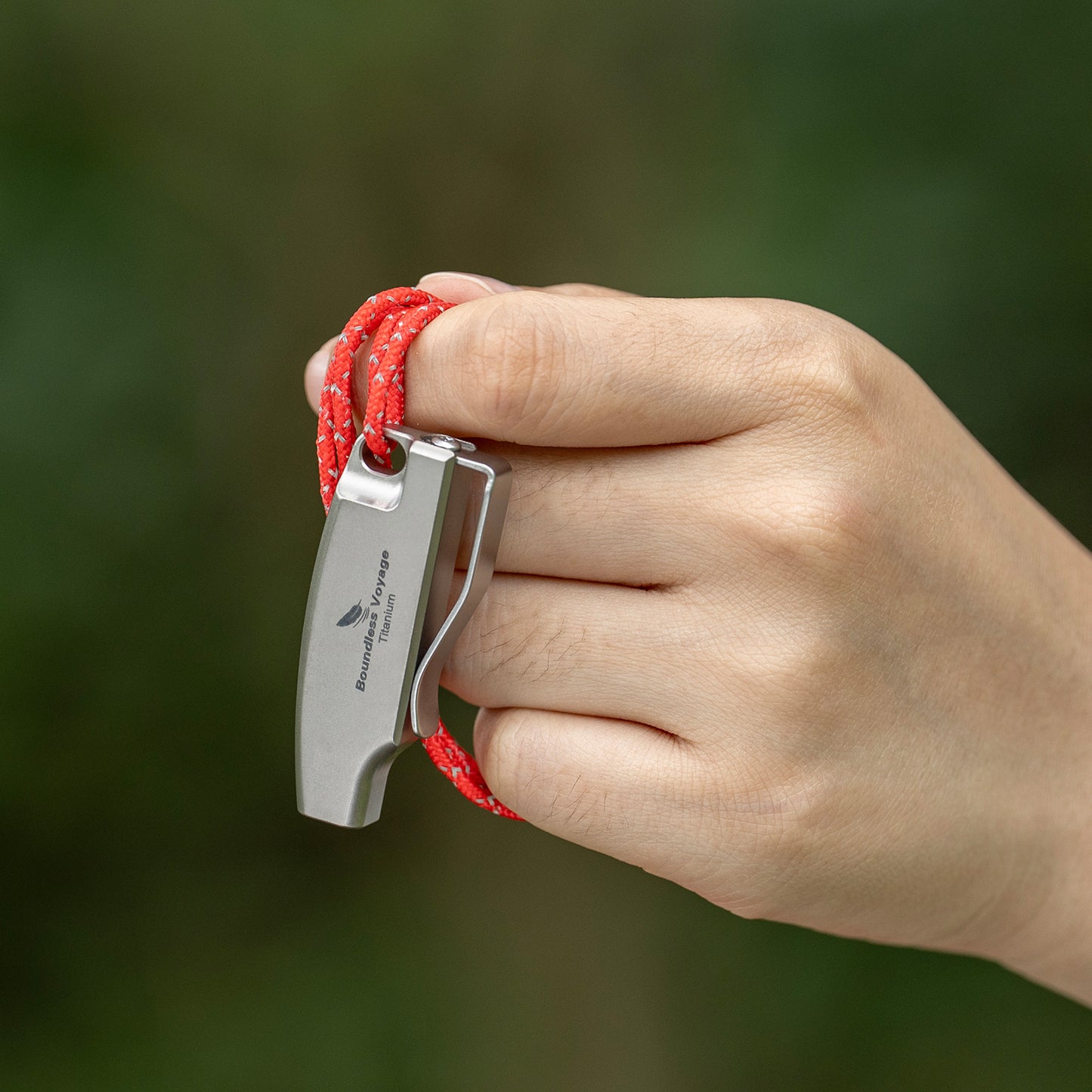 Boundless Voyage 120dB Titanium Survival Whistle Compact Emergency Safety Whistle Ultra-Light & Anti-Corrosion Rust-Proof Whistles for Outdoor, Hiking, Camping & Rescue