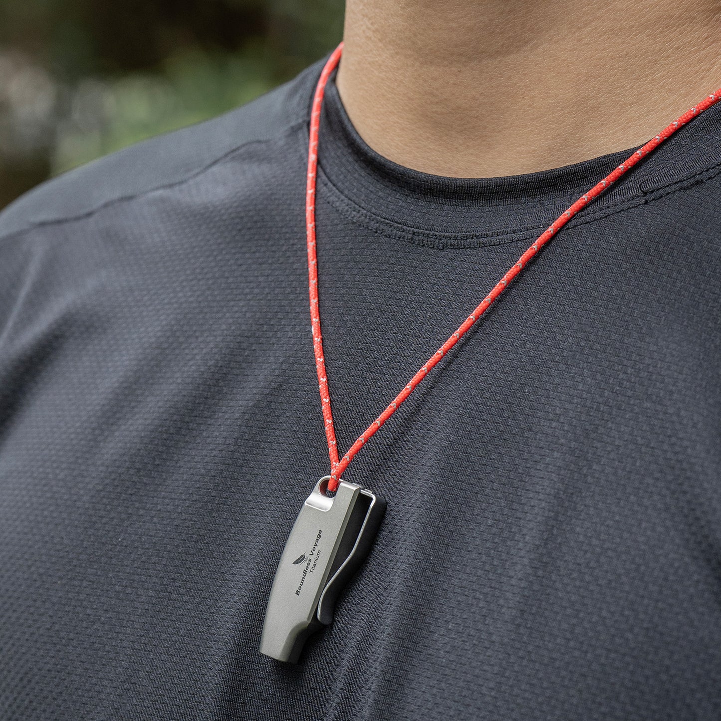 Boundless Voyage 120dB Titanium Survival Whistle Compact Emergency Safety Whistle Ultra-Light & Anti-Corrosion Rust-Proof Whistles for Outdoor, Hiking, Camping & Rescue