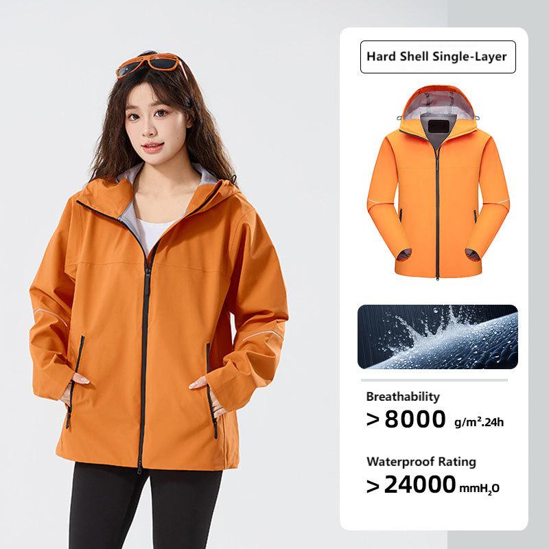 Unisex Lightweight Hard Shell Jacket – Windproof & Waterproof for Hiking, Trekking & Outdoor
