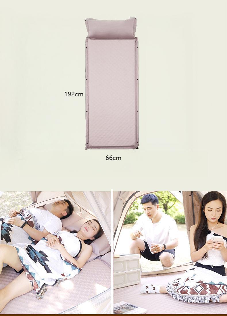 New Outdoor Camping Self-Inflating Sleeping Pad – Double Air Mattress for Tents & Hiking