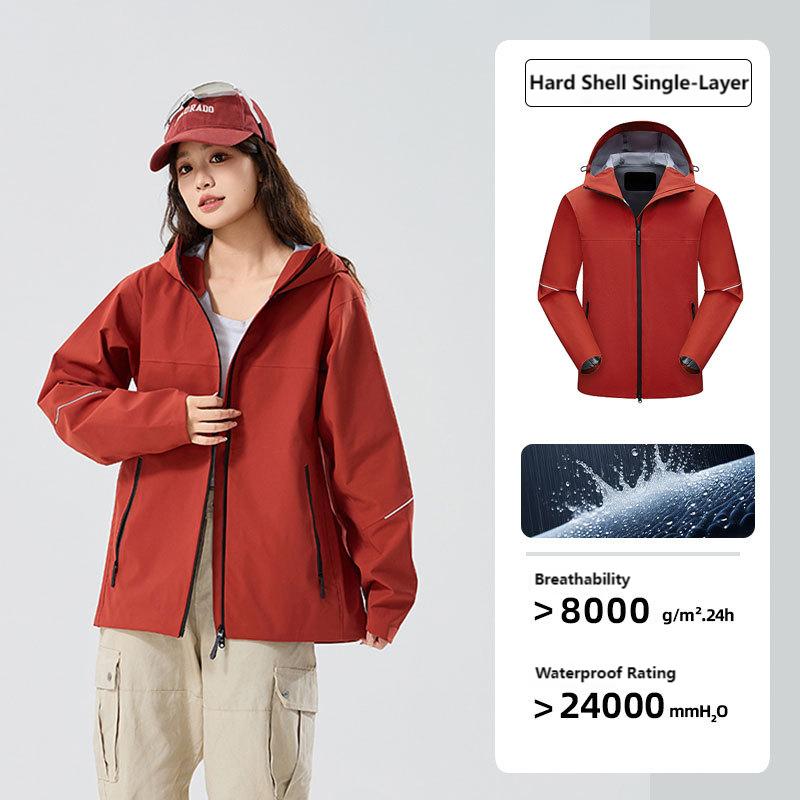 Unisex Lightweight Hard Shell Jacket – Windproof & Waterproof for Hiking, Trekking & Outdoor