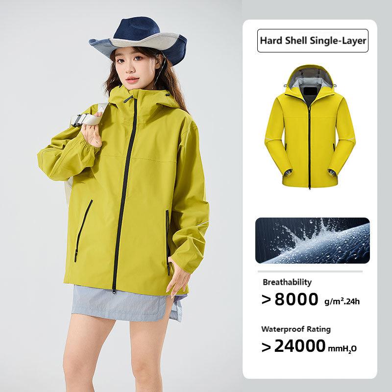 Unisex Lightweight Hard Shell Jacket – Windproof & Waterproof for Hiking, Trekking & Outdoor