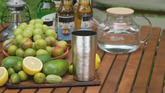 Boundless Voyage Titanium Double-Walled Beer Cup Ultralight Coffee Tea Juicy Cups for Home Outdoor Camping Picnic 300ml Crystallized Finish