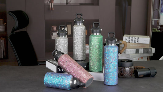 Boundless Voyage Titanium Thermos Vacuum Water Bottle Double-Walled Lightweight Leak-Proof Sport Bottle for Travel Outdoor Office