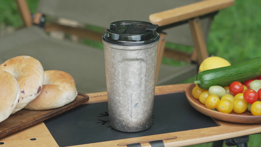 Boundless Voyage Titanium Thermos Bottle with Lid Double-Walled Insulated Water Mug 500ml