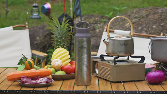 Boundless Voyage Titanium Water Bottle Vacuum Insulated Flask with Lid Water Jug, Keeps Hot or Cold (27oz/800ml)