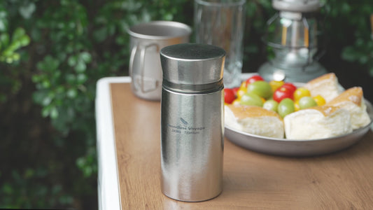 Boundless Voyage 280ml Titanium Vacuum Flask Small Insulated Bottle Portable Car Travel Coffee Tea Cup Keeps Hot or Cold Mini Sports Water Bottle for Chlid Girls Ti3014D