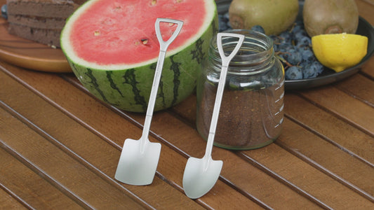 Boundless Voyage Mini Shovel-Shaped Titanium Spoon Creative Cute Dessert, Ice Cream, Fruit, Spoon Lightweight and Durable Tableware  Outdoor Camping Home Used