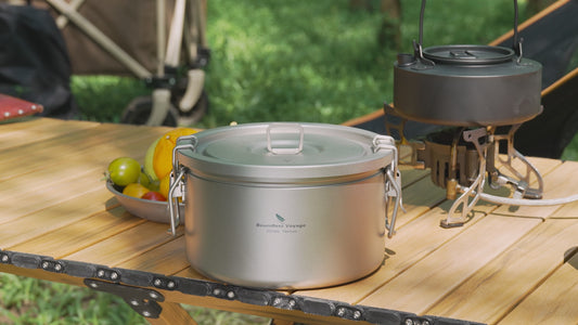 Boundless Voyage Titanium Outdoor Cooking Pot – Ultralight Multi-Purpose Camping Cookware