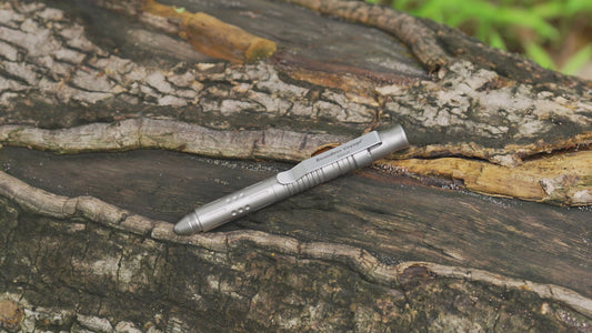 Boundless Voyage Titanium Multifunctional Pen 3-in-1 Outdoor Whistle + Car Window Breaker + Survival Self-Defense Tool