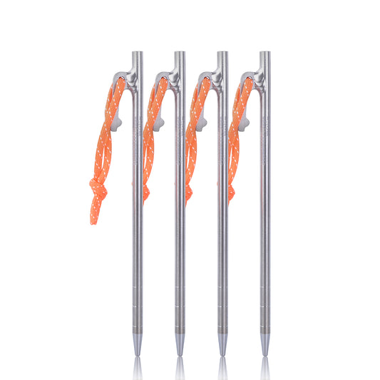 Ultra-Durable Titanium Tent Pegs | Lightweight, Rust-Resistant & Strong for Camping, Hiking & Outdoor Adventures