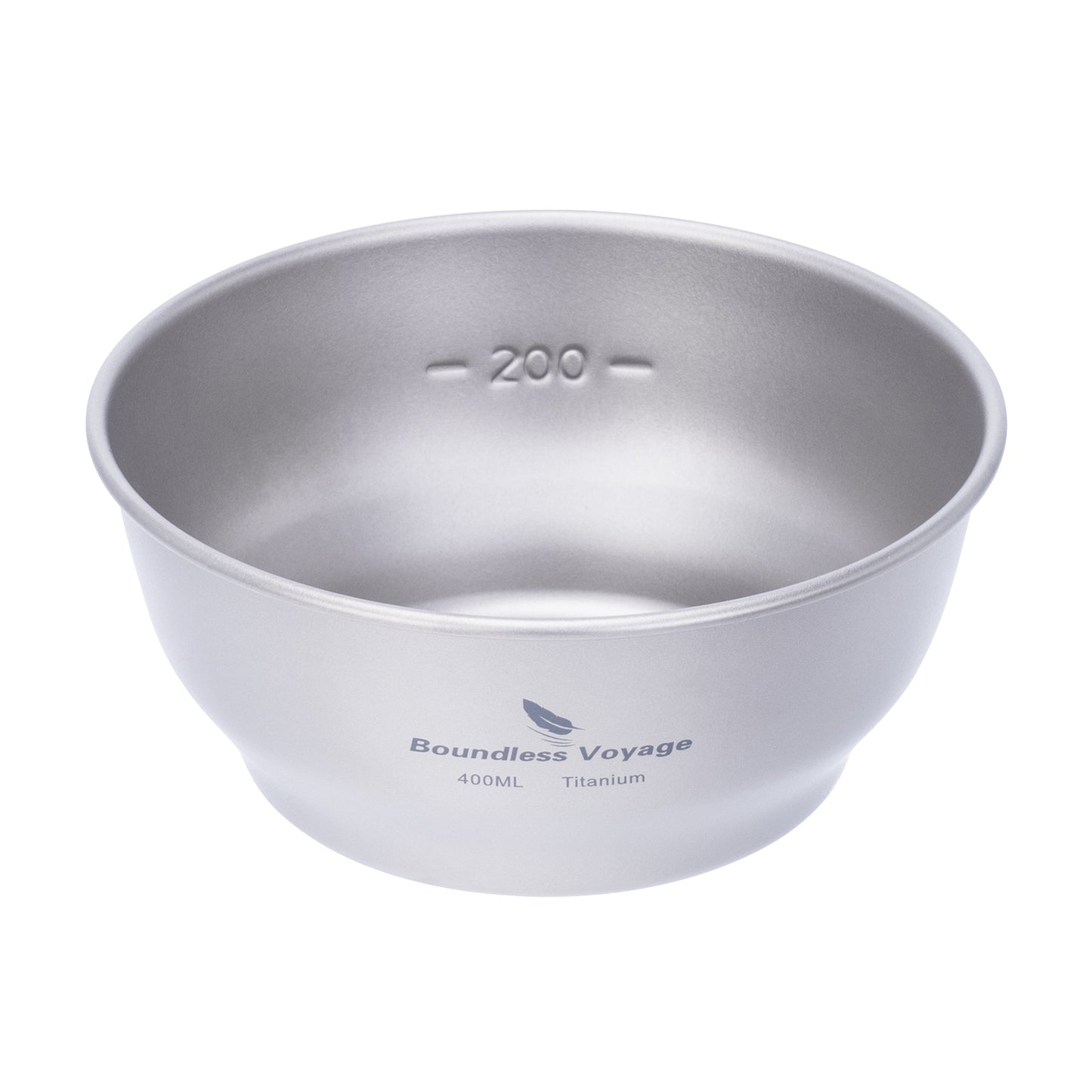 Boundless Voyage Camping Titanium Single-Walled Bowls Lightweight Dish Plate Outdoor Tableware 400ml
