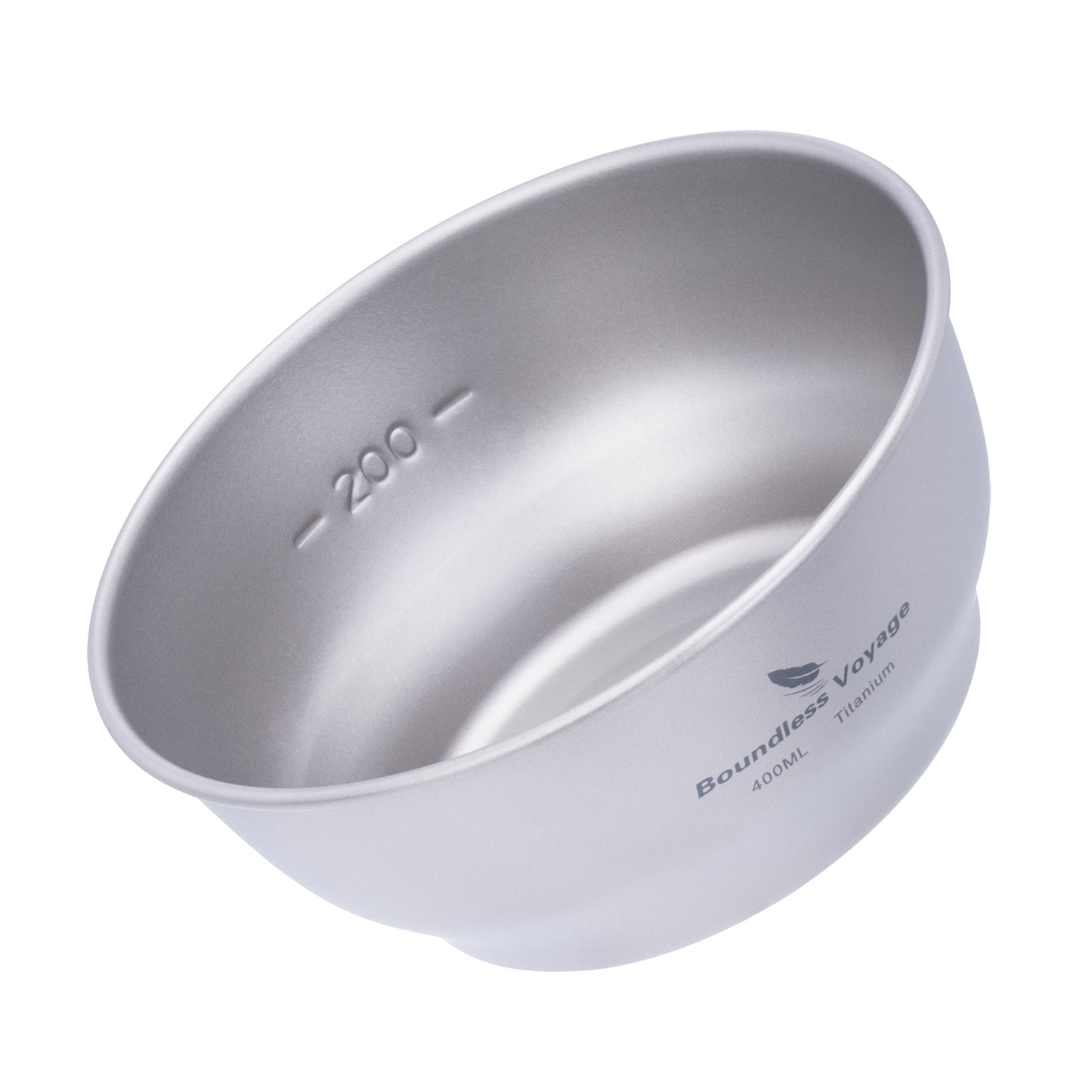 Boundless Voyage Camping Titanium Single-Walled Bowls Lightweight Dish Plate Outdoor Tableware 400ml