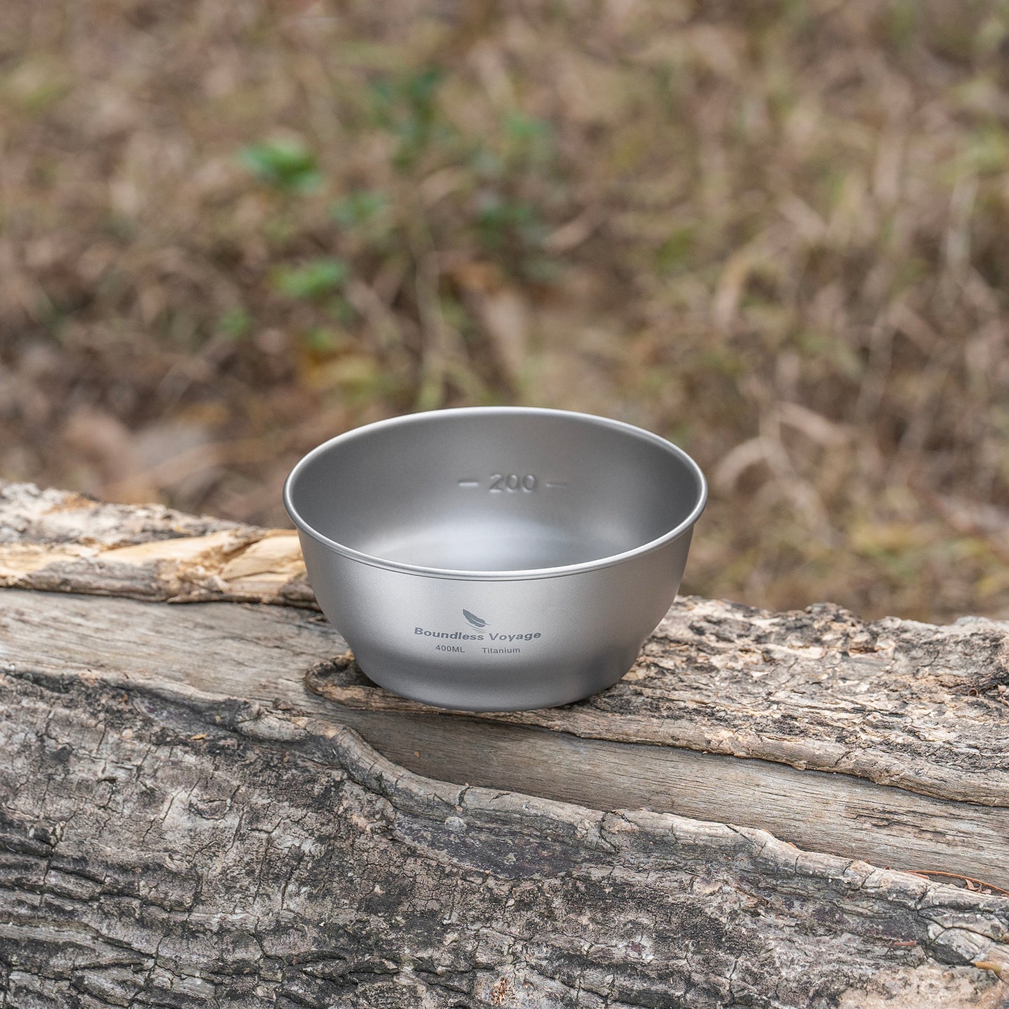 Boundless Voyage Camping Titanium Single-Walled Bowls Lightweight Dish Plate Outdoor Tableware 400ml
