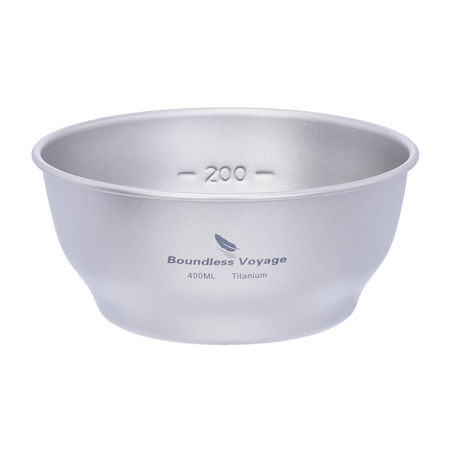 Boundless Voyage Camping Titanium Single-Walled Bowls Lightweight Dish Plate Outdoor Tableware 400ml