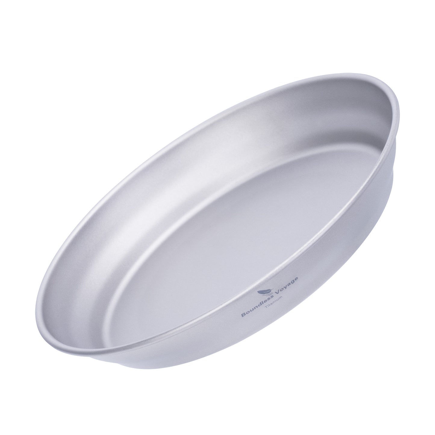 Boundless Voyage Ultralight Titanium Dish with Carry Bag Outdoor Camping Pan Plate Tableware Cookware