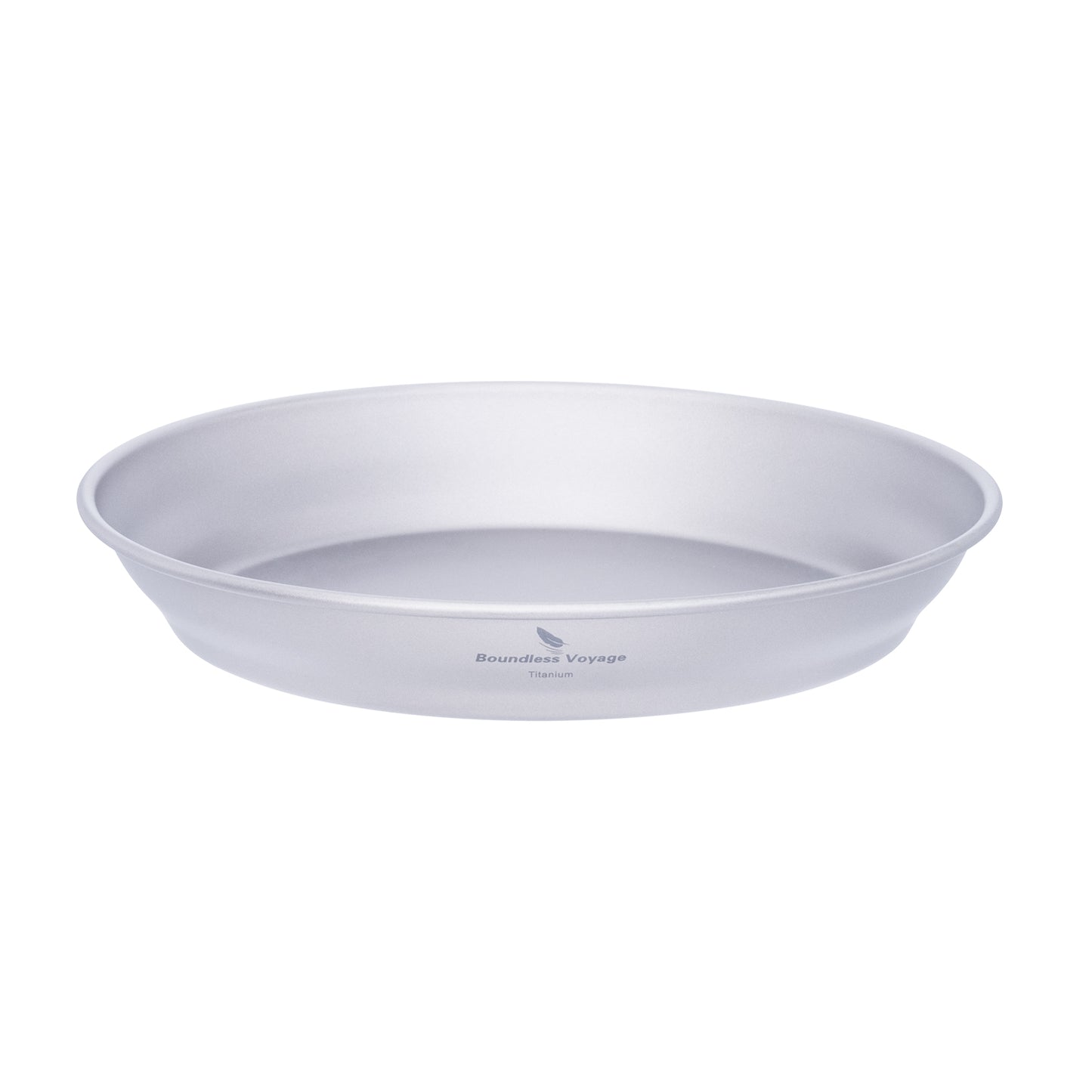 Boundless Voyage Ultralight Titanium Dish with Carry Bag Outdoor Camping Pan Plate Tableware Cookware