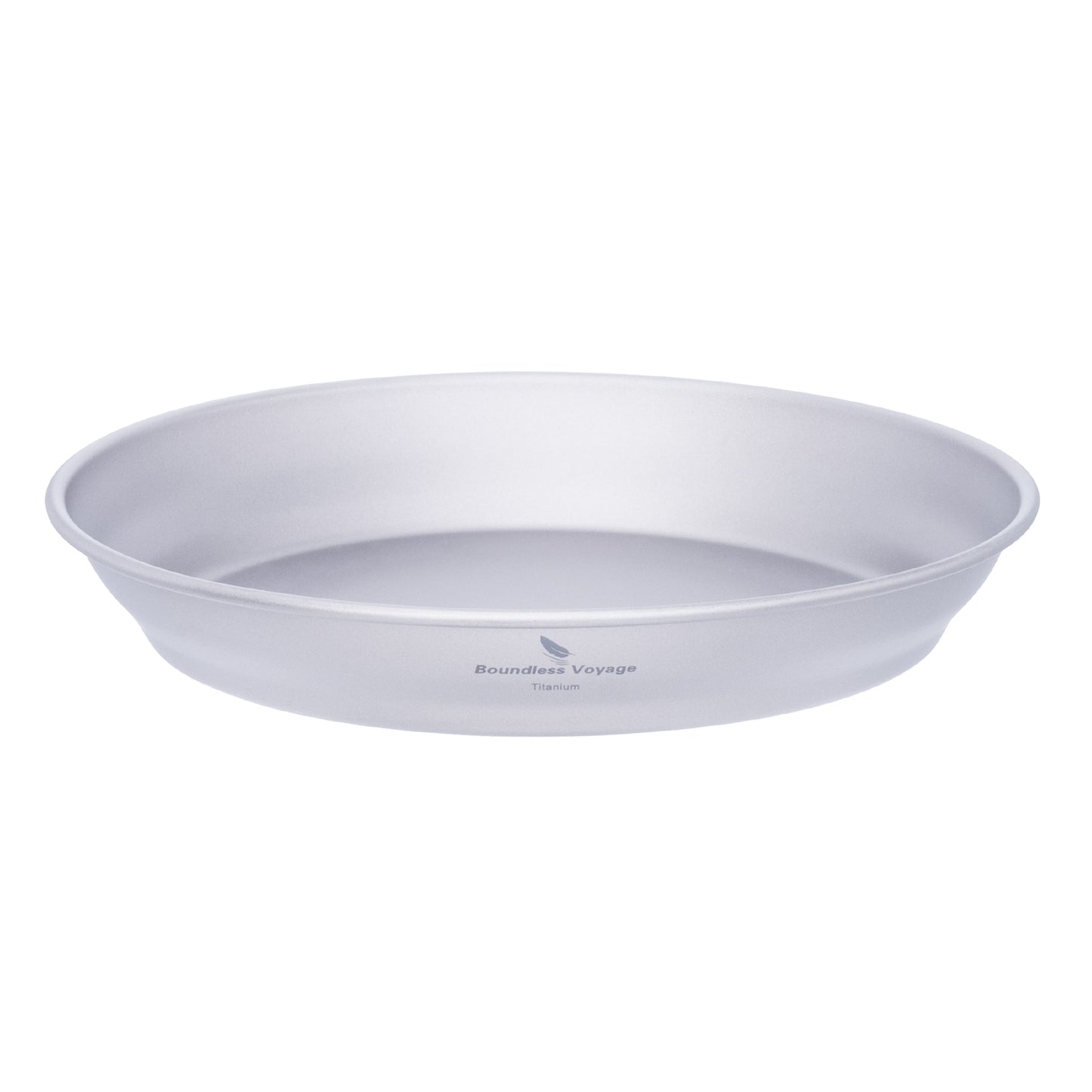 Boundless Voyage Ultralight Titanium Dish with Carry Bag Outdoor Camping Pan Plate Tableware Cookware