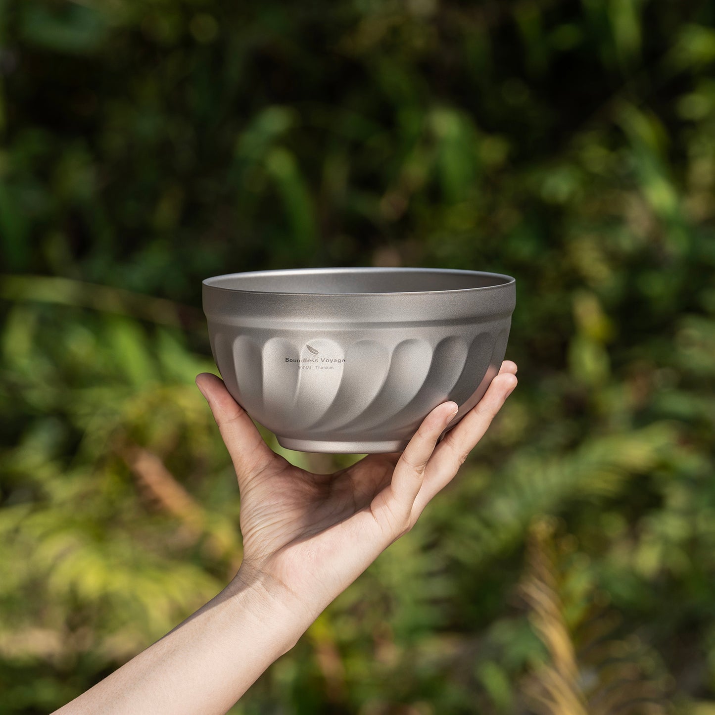 Boundless Voyage 800ml Titanium Double Walled Bowl Rice Soup Oatmeal Yogurt Serving Bowl Ultralight Outdoor Camping Travel Durable Portable Tableware