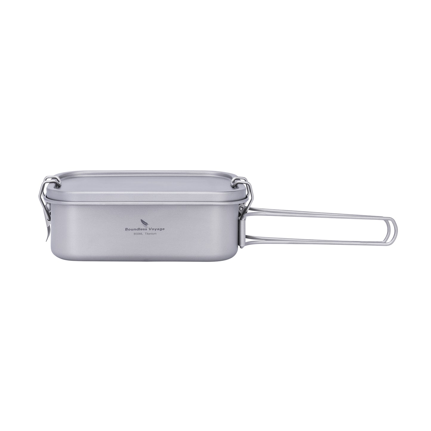 Boundless Voyage Titanium Bento with Lid & Handle Outdoor Camping Tableware Cookware Leak Proof Lunch Box Container