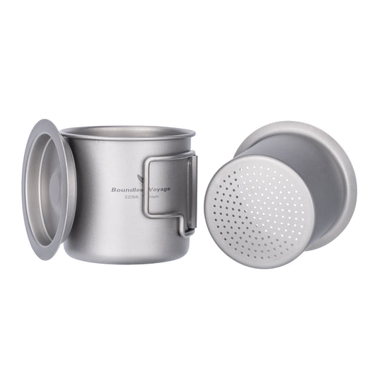 Boundless Voyage Camping Mug Titanium Tea Coffee Cup Lightweight Outdoor Travel Portable Drinkware