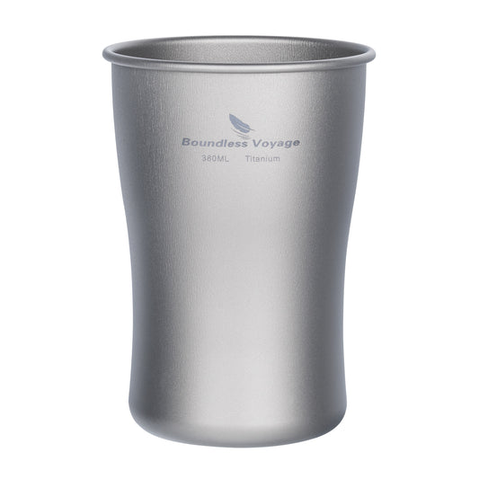 Boundless Voyage Titanium Beer Mugs Ultralight Coffee Tea Juicy Cups for Outdoor Camping Picnic 240ml 380ml 600ml