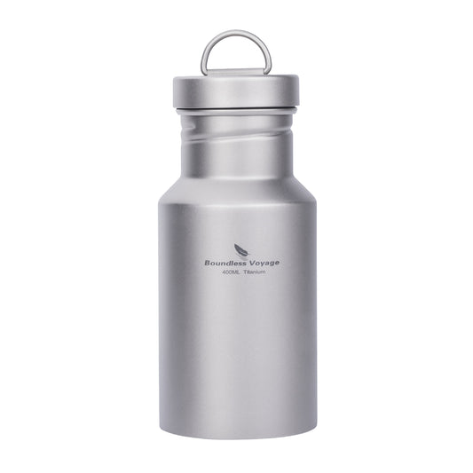 Boundless Voyage Titanium Water Bottle with Lid Wide Mouth Leak-Proof Reusable Sport Drinking Bottle for Camping Hiking Picnic Climbing Running Tea Coffee