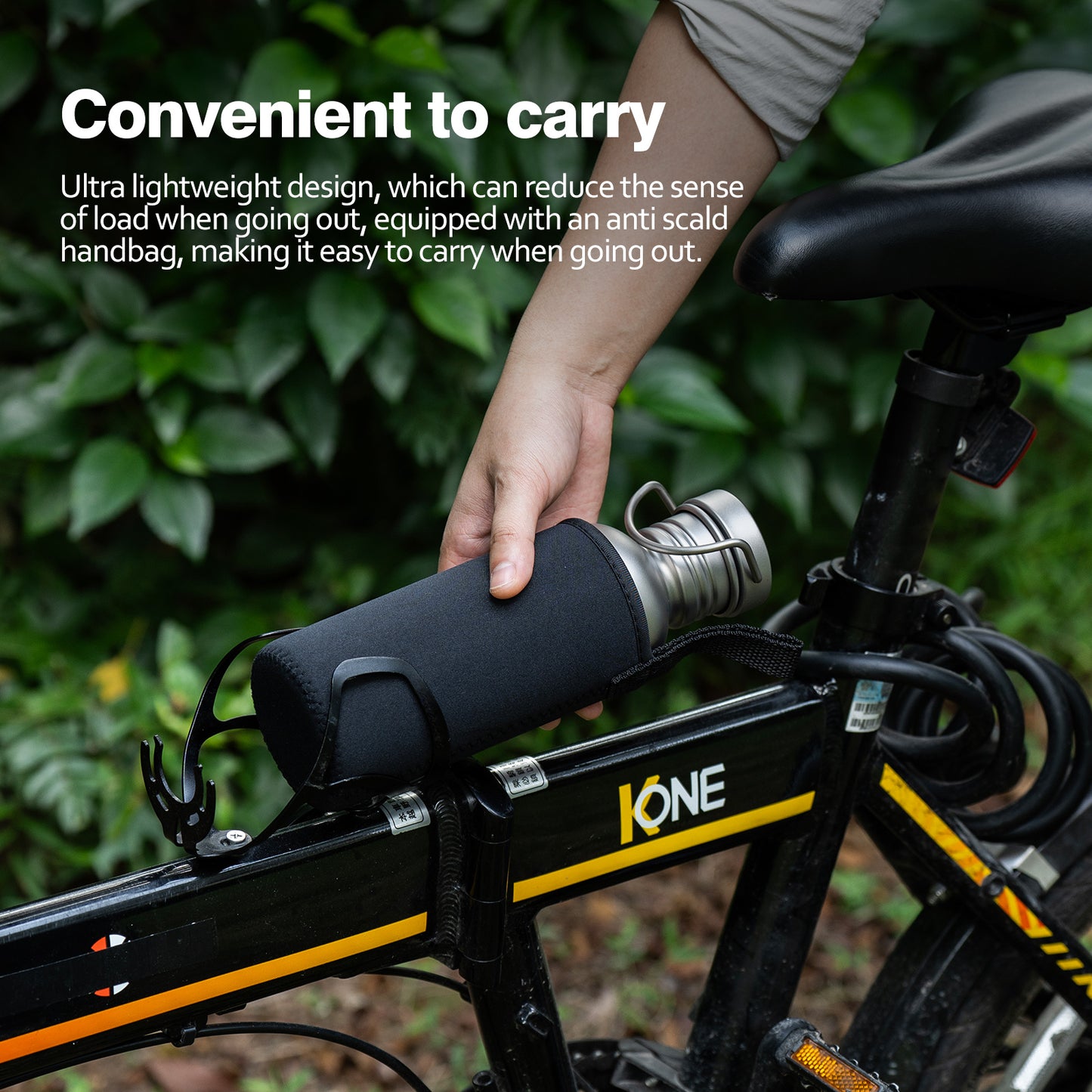 Boundless Voyage Titanium Water Bottle with Lid Wide Mouth Leak-Proof Reusable Sport Drinking Bottle for Camping Hiking Picnic Climbing Running Tea Coffee