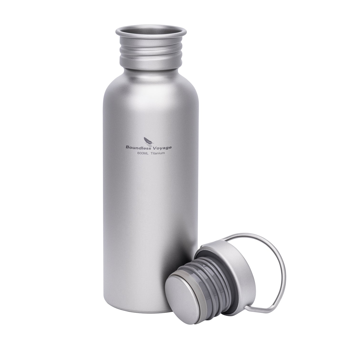 Boundless Voyage Titanium Water Bottle – Ultralight, Leak-Proof & Eco-Friendly Wide Mouth Bottle with Lid for Camping, Hiking & Everyday Use